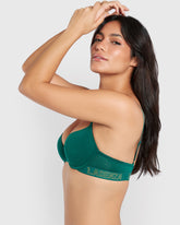 La Senza Cotton Trendy Demi Bra GREEN / 34B